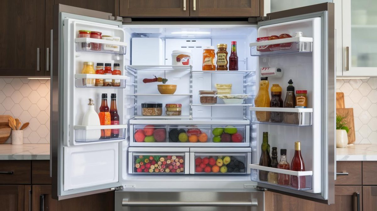 Améliorez l'accès à vos condiments avec une solution de rangement ingénieuse pour le frigo