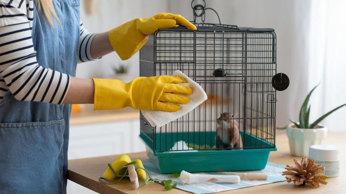 découvrez comment nettoyer naturellement et efficacement la cage de votre rongeur ou oiseau