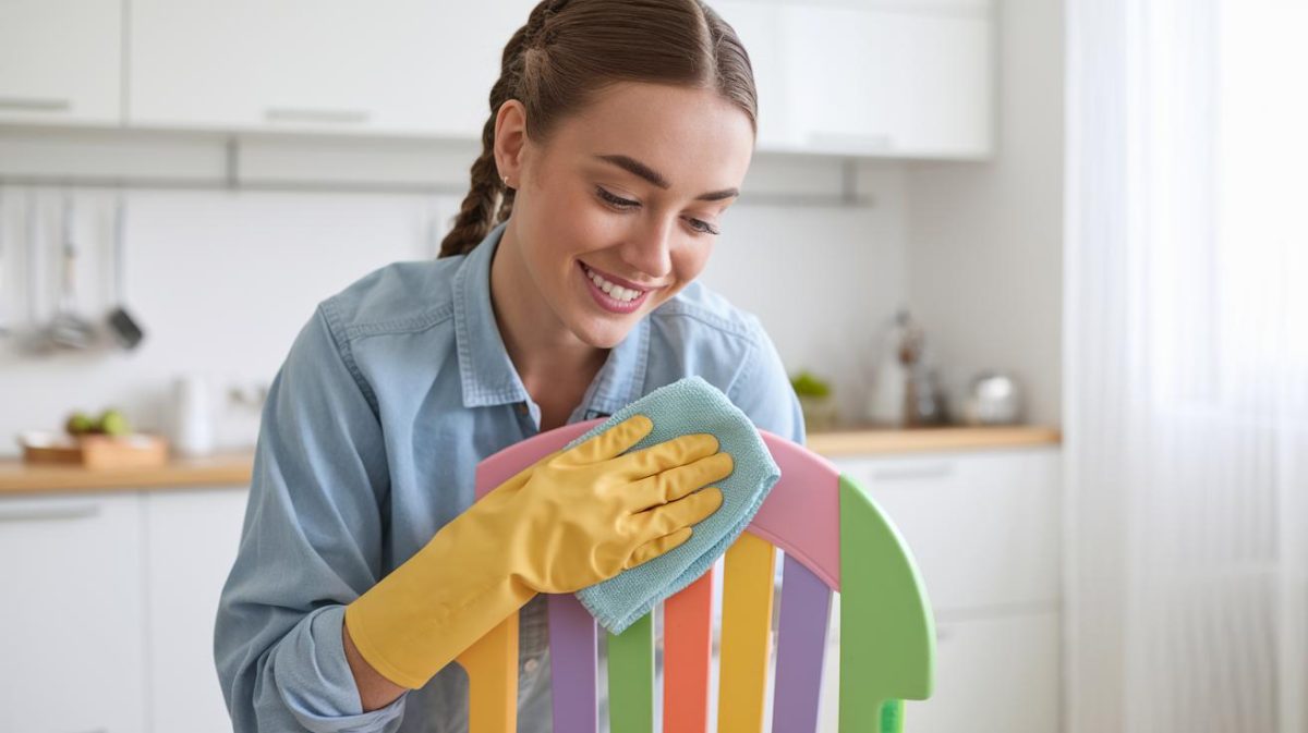 Des astuces simples pour désinfecter les meubles en plastique des enfants sans javel
