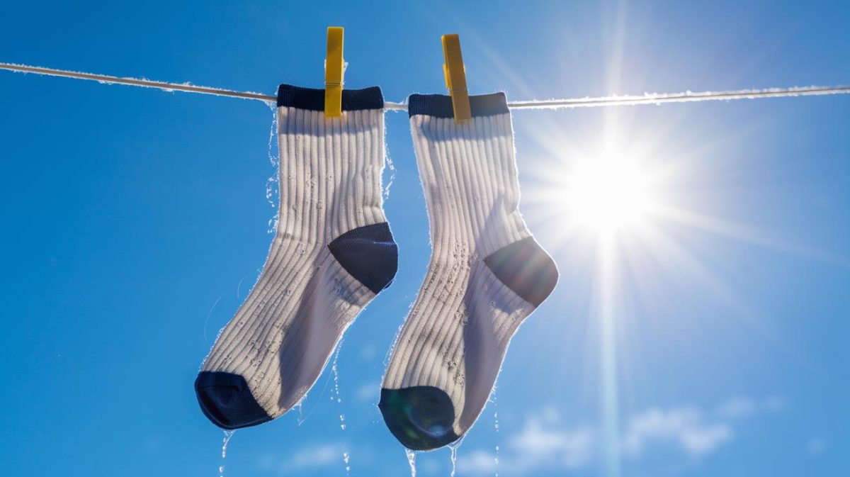 Des chaussettes mouillées à sèches en quelques minutes : voici comment faire