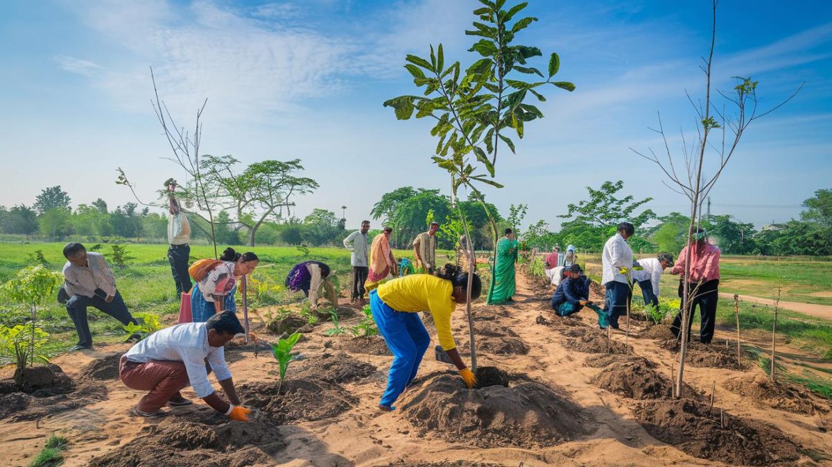 L'Inde et son jour record de plantation : 50 millions d'arbres dans la terre
