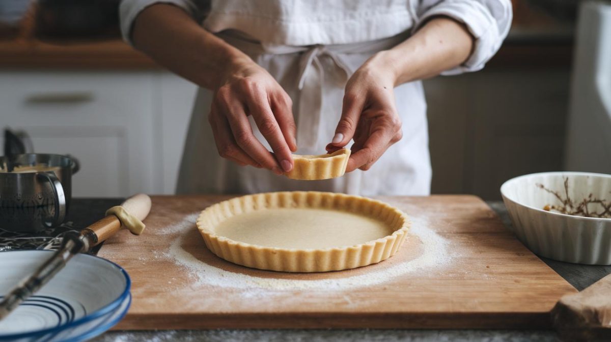 Technique rapide pour préparer une pâte à tarte avec deux ingrédients, parfait pour les pressés