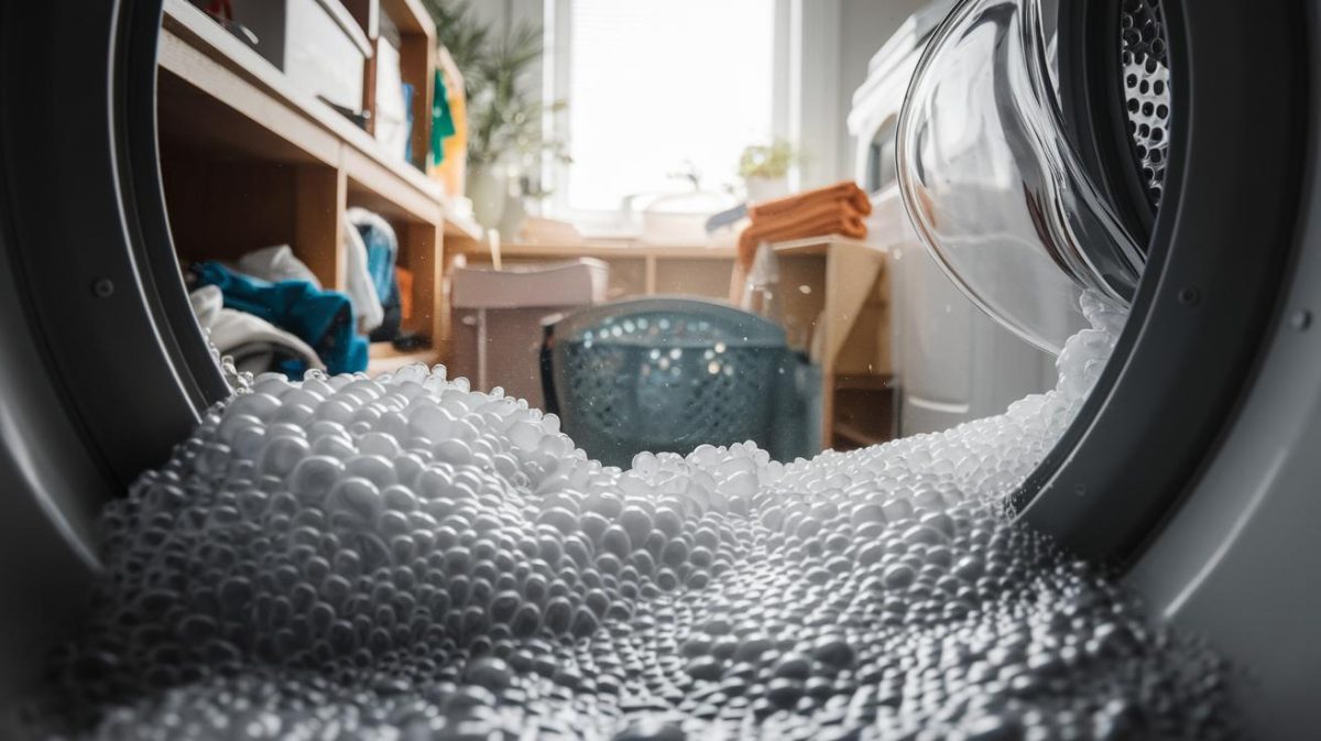 Utilisez cette technique anti-mousse pour éviter les débordements de lessive à la maison