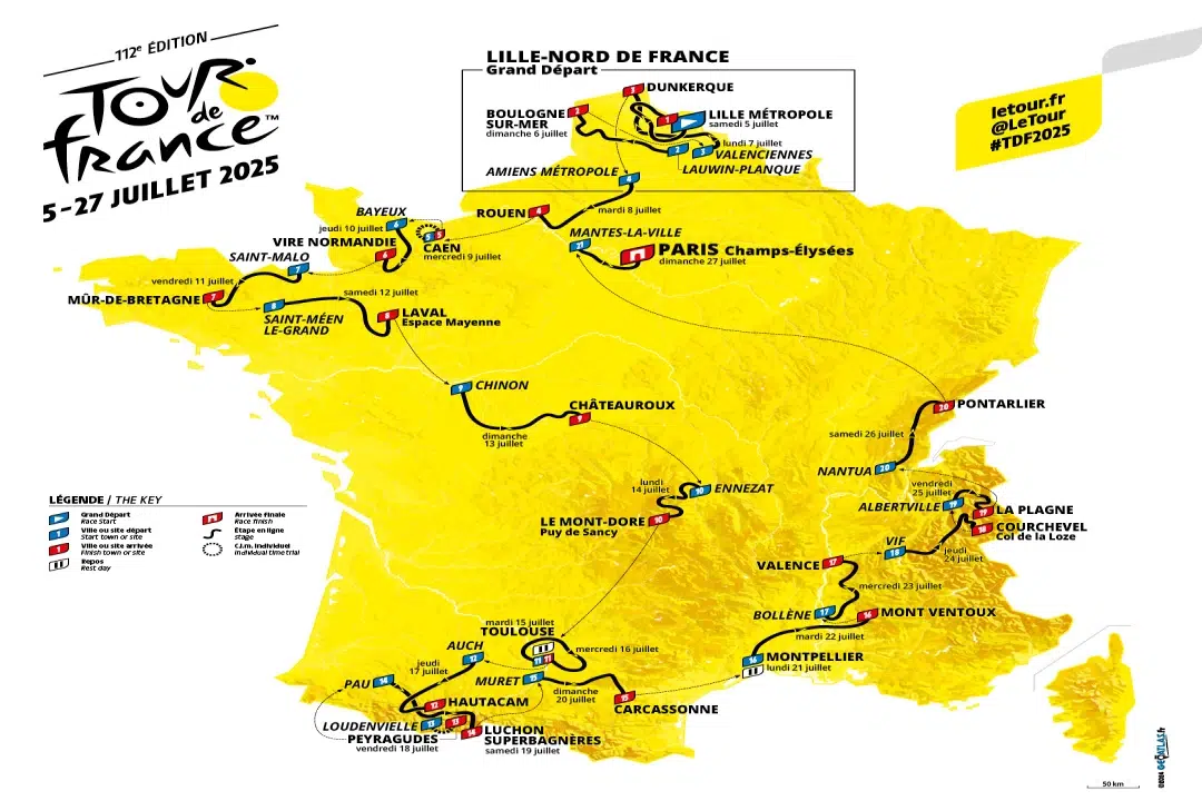 Le Tour de France 2025 : Une Odyssée Cycliste au Cœur des Trésors Touristiques Français
